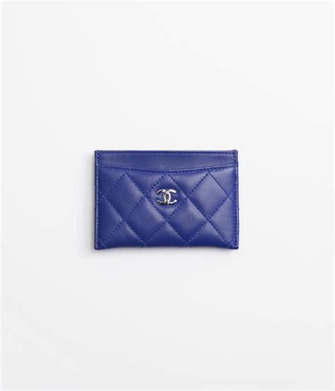 chanel card holder blue|chanel card holder women.